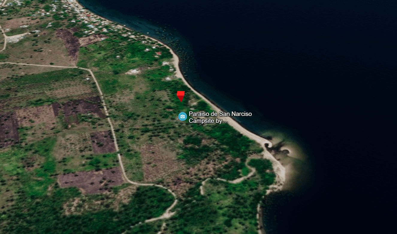 Map showing Paraiso de San Narciso